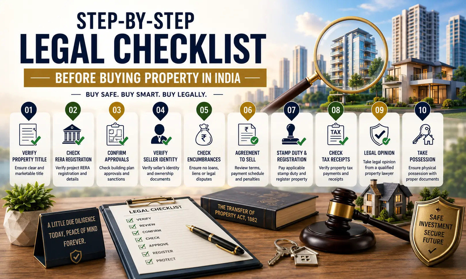 Step-by-Step Legal Checklist Before Buying Property in India